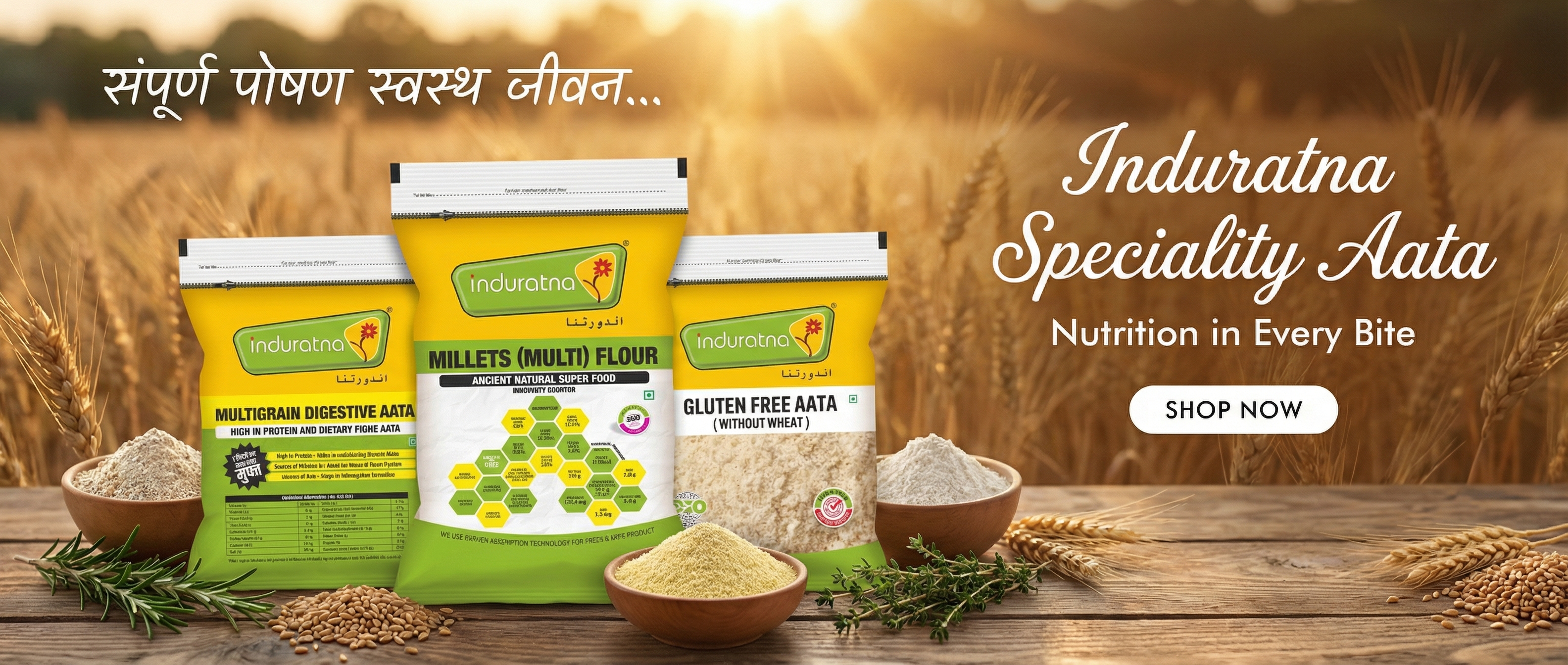 Specialty Aata - Traditional Chakki Ground Flours